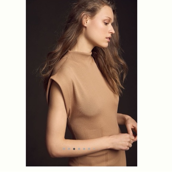 NWT By Anthropologie Mock-Neck Mini Dress XL - Picture 5 of 14